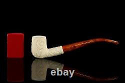 H ege Ornate Billiard Pipe New-block Meerschaum Handmade W Case#609