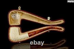 H ege Ornate Billiard Pipe New-block Meerschaum Handmade W Case#609