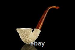 H ege Ornate Freehand Pipe New-block Meerschaum Handmade W Case#537