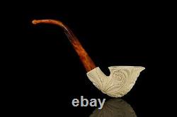 H ege Ornate Freehand Pipe New-block Meerschaum Handmade W Case#537