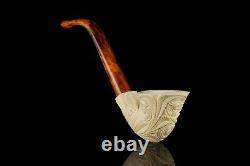 H ege Ornate Freehand Pipe New-block Meerschaum Handmade W Case#537