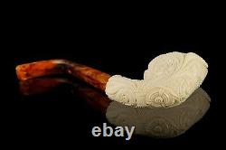 H ege Ornate Freehand Pipe New-block Meerschaum Handmade W Case#537