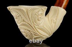 H ege Ornate Freehand Pipe New-block Meerschaum Handmade W Case#537