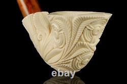 H ege Ornate Freehand Pipe New-block Meerschaum Handmade W Case#537