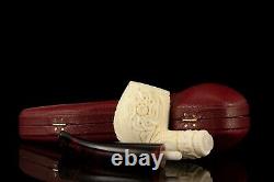 H ege Ornate Ornate Apple Pipe New-block Meerschaum Handmade W Case#261