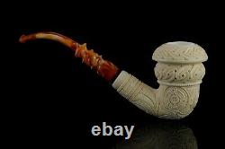 H ege Ornate Topkapi Calabash Pipe New-block Meerschaum Handmade W Case#1489