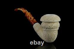 H ege Ornate Topkapi Calabash Pipe New-block Meerschaum Handmade W Case#1489