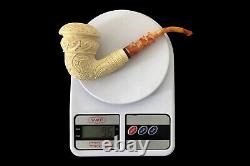 H ege Ornate Topkapi Calabash Pipe New-block Meerschaum Handmade W Case#1489