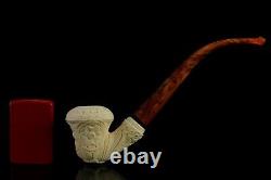 H ege Ornate Topkapi Calabash Pipe New-block Meerschaum Handmade W Case#1512