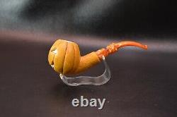 Halloween Pipe By ALI new-block Meerschaum Handmade W Case#1540