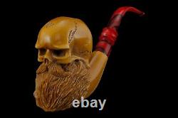 Halloween Skull Pipe By Kenan-new-block Meerschaum Handmade W Case#566