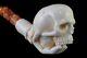 Hand Holds Skull Pipe By Kenan-new-block Meerschaum Handmade W Case&tamper162