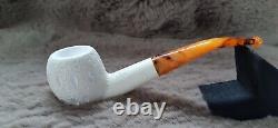 Handmade Block Meerschaum Apple Pipe