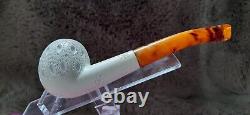 Handmade Block Meerschaum Apple Pipe