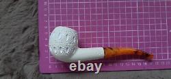 Handmade Block Meerschaum Apple Pipe