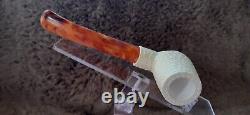 Handmade Block Meerschaum Billiard Pipe