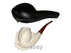 Handmade Eagle Claw & Egg Pipe Block Meerschaum Brand New Never Used