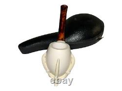 Handmade Eagle Claw & Egg Pipe Block Meerschaum Brand New Never Used