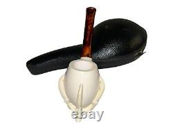 Handmade Eagle Claw & Egg Pipe Block Meerschaum Brand New Never Used