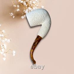 High Quality Handmade Block Meerschaum Rustic Pipe