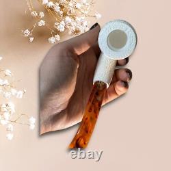 High Quality Handmade Block Meerschaum Rustic Pipe