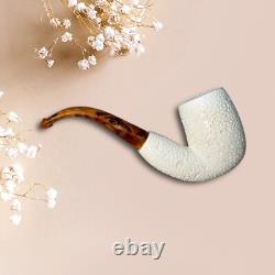 High Quality Handmade Block Meerschaum Rustic Pipe