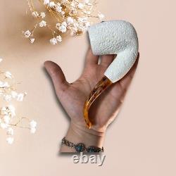 High Quality Handmade Block Meerschaum Rustic Pipe