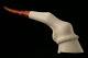 Horse Hoof Hand Carved Block Meerschaum Pipe In A Fitted Case 6911