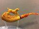 Hunting Dog Pipe By Karahan -block Meerschaum-new-hand Carved-from Turkey#329