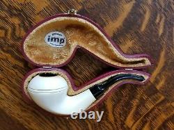 IMP Turkish Block Meerschaum Pipe CLEAN Lightly Smoked #53