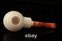 Igloo Block Meerschaum Pipe with custom case 13788