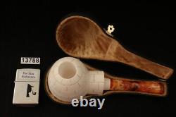 Igloo Block Meerschaum Pipe with custom case 13788