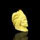Indian Chief Pipe By Erdogan Ege Block Meerschaum Handmade New Custom Case#1303