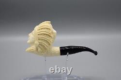 Indian Figure Smoking Pipe new-block Meerschaum Handmade W Case#1560