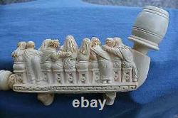 Jesus Unsmoked The Last Supper Artist Ismail Ozel Meerschaum Pipe Detailing