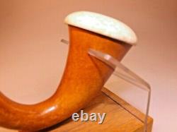 Jobey Calabash Gourd Sherlock Style Gourd Block Meerschaum Bowl Ebonite Rbr Stem