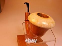 Jobey Calabash Gourd Sherlock Style Gourd Block Meerschaum Bowl Ebonite Rbr Stem