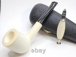 Jumbo MBSD Meerschaum Masters Sadik Yanik Pot Block Meerschaum Tobacco Pipe, 9mm