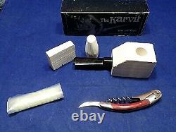 KARVIT BLOCK MEERSCHAUM KIT with KNIFE, WAX, 2 PRACTICE PIECES MEERSCHAUM -2