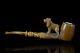 Kenan Dog Figure Pipe New-block Meerschaum Handmade W Case#216
