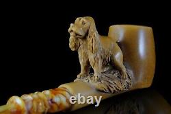 KENAN Dog Figure PIPE new-block Meerschaum Handmade W Case#216
