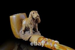 KENAN Dog Figure PIPE new-block Meerschaum Handmade W Case#216