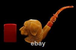 KENAN Dog Figure PIPE new-block Meerschaum Handmade W Custom Fitted Case#964