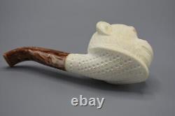 KENAN Planet Of Apes Pipe Block Meerschaum-NEW Handmade From Turkey W CASE#1542