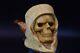 Kenan Xl Size Grim Reaper Pipe Block Meerschaum-new Handmade With Case#858