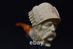 Kenan Ancient Viking Pipe New Block Meerschaum W Case#321