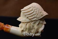 Kenan Ancient Viking Pipe New Block Meerschaum W Case#321