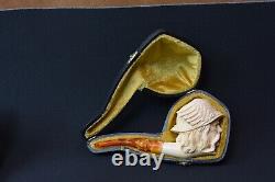 Kenan Ancient Viking Pipe New Block Meerschaum W Case#321