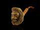 Kenan Large Lion Pipe New Block Meerschaum Handmade Custom Fitted Case#721