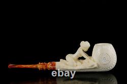 Kenan Nude Nude Lady Pipe block Meerschaum Handmade New W Case#42